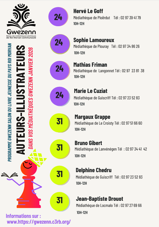 rencontre auteurs gwezenn janvier 2026
